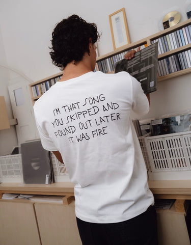 GW x VERTIGINE Powder White Regular Fit Tee