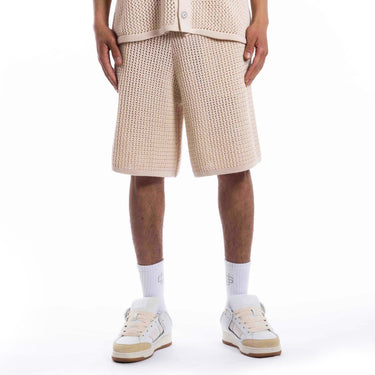 Cream Crochet Summer Shorts