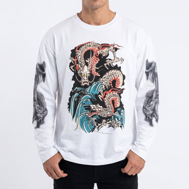 GW Ukiyo-e Dragons Classic Graphic Long Sleeve Tee