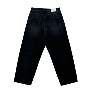 GW Black Vintage Wash Fit04 Loose Corduroy Pants