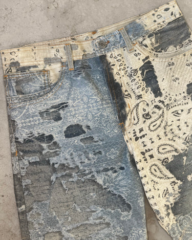Trompe-L'Oeil "Sashiko" Printed Jeans - Fit05