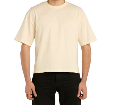 GW Cream Embroidery Boxy Tee