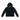 Black Loose-Knit Crochet Zip Hoodie